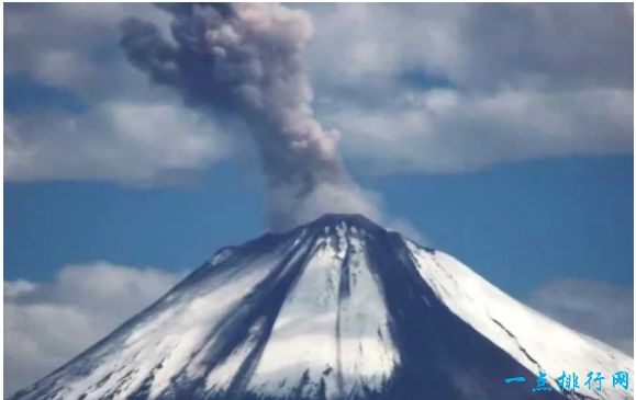 桑盖火山，厄瓜多尔（近似高度：17,454英尺）