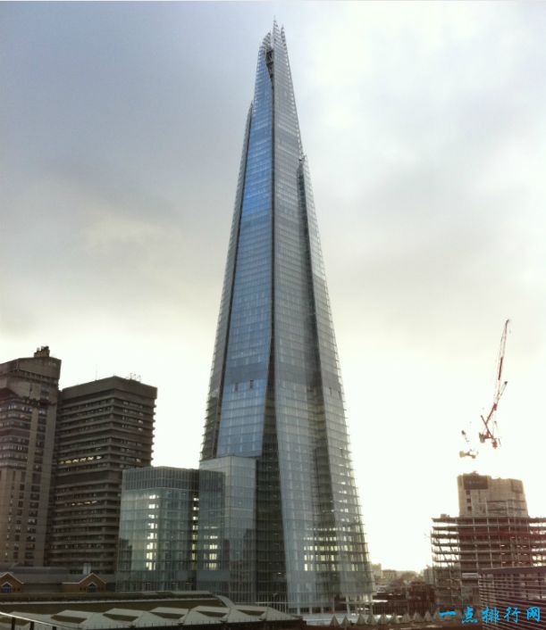 世界十大最壮观的摩天大楼：伦敦碎片大厦