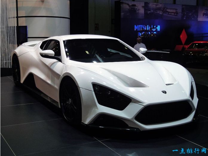 世界上最快的汽车排行榜前十名：Zenvo ST 1 233英里每小时