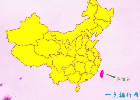 中国最大的岛屿，台湾岛3.58万平方公里