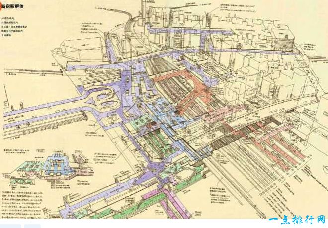 世界上最容易迷路的车站 178个出口的车站世界上最容易迷路的车站 178个出口的新宿车站