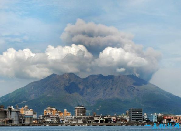 日本云仙岳火山