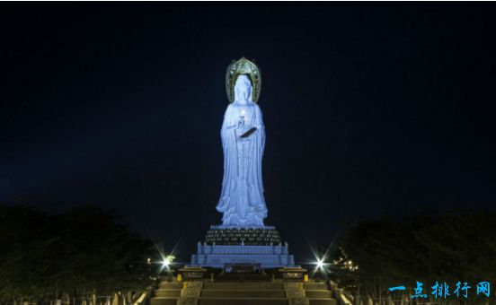 世界上最高的海上观音像，三亚南山海上观音像高达108米